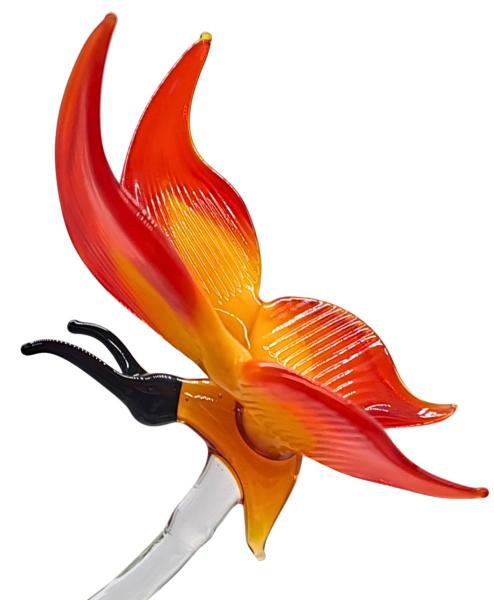 Orchideenstab - Schmetterling (normale Ausführung, gelb-rot)